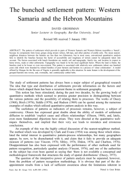 The bunched settlement pattern
