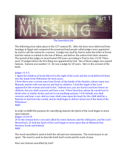 The Sanctified Life The following story takes place in the 12th