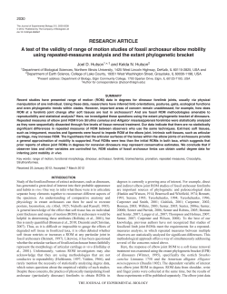 A test of the validity of range of motion studies of fossil archosaur
