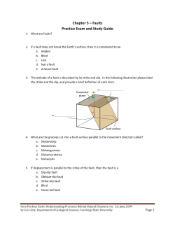 Chapter 5 &ndash; Faults Practice Exam and Study Guide