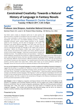 Constrained Creativity: Towards a Natural History of Language in