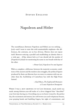 Napoleon and Hitler