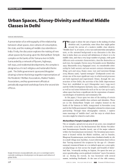 Urban Spaces, Disney-Divinity and Moral Middle Classes in Delhi