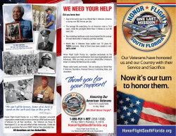 Thank you for your support! - Honor Flight South Florida