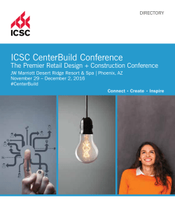ICSC CenterBuild Conference