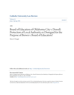 Board of Education of Oklahoma City v. Dowell