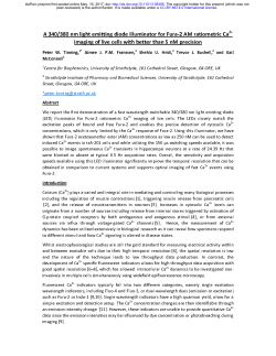 A 340/380 nm Light Emitting Diode Illuminator For Fura