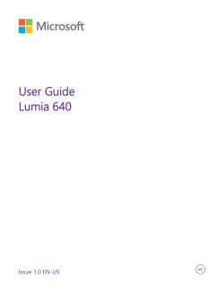 Lumia 640 User Guide
