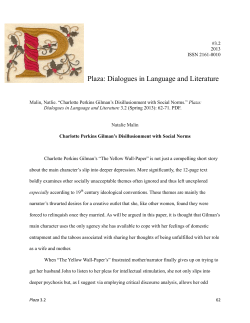 Plaza: Dialogues in Language and Literature