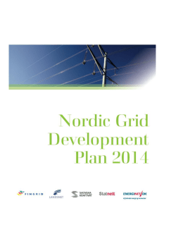 Nordic Grid Development Plan 2014