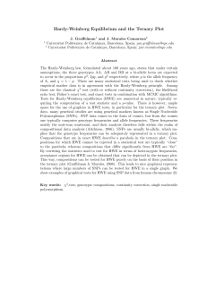 Hardy-Weinberg Equilibrium and the Ternary Plot