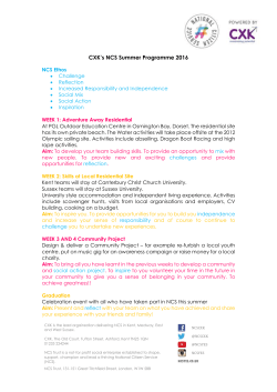 CXK`s NCS Summer Programme 2016