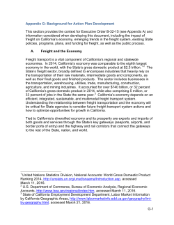 Appendix G - California Sustainable Freight Action Plan