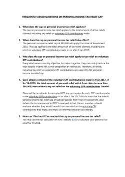 FREQUENTLY ASKED QUESTIONS ON PERSONAL INCOME TAX