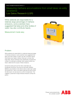 Measuring methane accumulations from small lakes via eddy