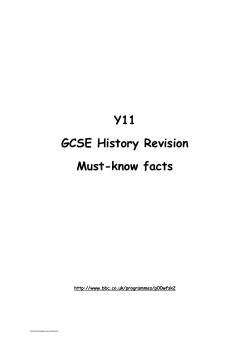 Must-Know Facts - Byrchall High School