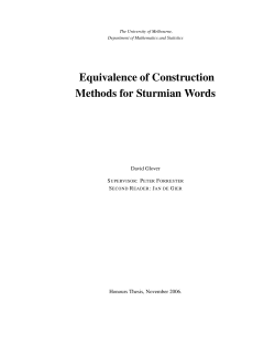 Equivalence of Construction Methods for Sturmian Words