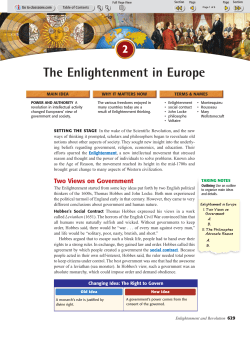 The Enlightenment in Europe