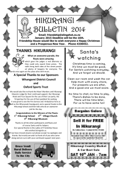 Hikurangi Bulletin December 2014