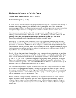 Curb the Courts - Robert Welch University