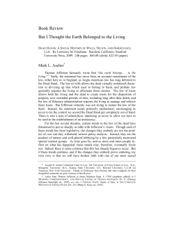 Book Review But I Thought the Earth Belonged to the Living