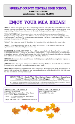 enjoy your mea break! - Forwarder