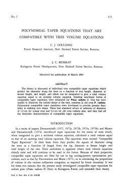 polynomial taper equations that are compatible