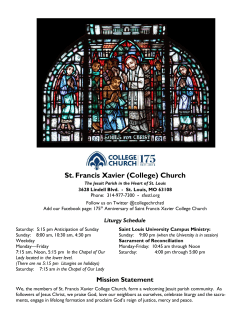 February 5 - St. Francis Xavier College Church