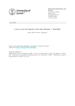 A new era for the Supreme Court after Hamdan v. Rumsfeld?