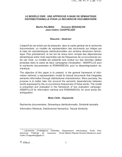 TAL, vol. 41, n 2, pp. 1–27 LE MODÈLE DSIR