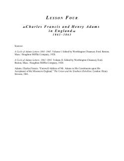 Charles Francis and Henry Adams in England