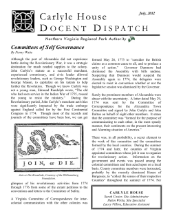 Committees of Self Governance