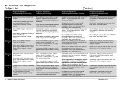 KS3 Assessment – Year 8 Progress Grid