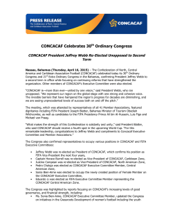CONCACAF Celebrates 30th Ordinary Congress