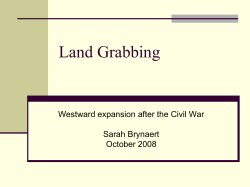 Land Grabbing - Western History Association