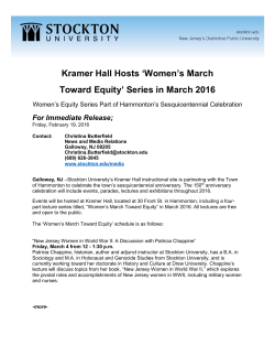 Kramer Hall Hosts `Women`s March Toward Equity` Series in March