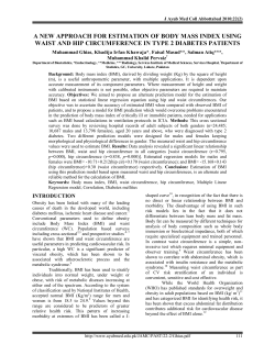 a new approach for estimation of body mass index using waist and