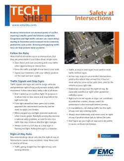 Safety at Intersections - EMC Insurance Companies