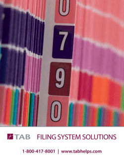 FILINg SYSTEM SOLUTIONS