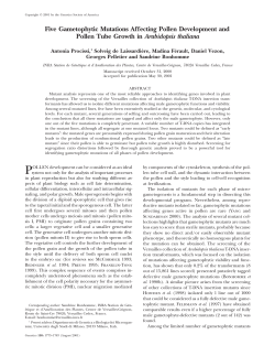 Five Gametophytic Mutations Affecting Pollen