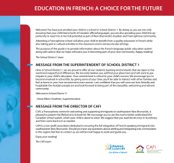 education in french: a choice for the future