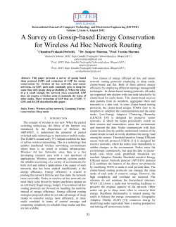 A Survey on Gossip-based Energy Conservation for Wireless Ad
