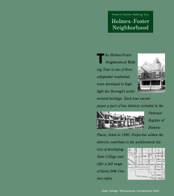 Holmes-Foster Walking Tour - Downtown State College