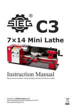 7&times;14 Mini Lathe - Little Machine Shop