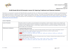 Exploring Traditional and Classical Literature