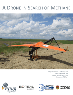 a drone in search of methane