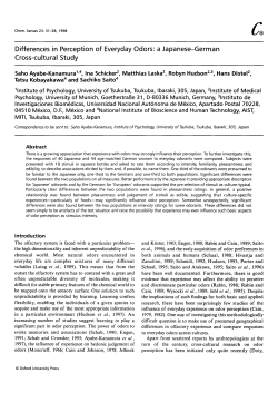 Differences in Perception of Everyday Odors: a
