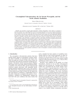 Circumglobal Teleconnections, the Jet Stream