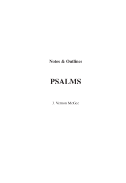 psalms - Discipleship Library