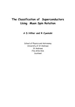 The Classification of Superconductors Using Muon Spin Rotation